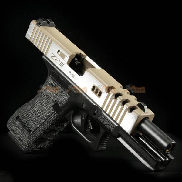 BELL 1/1 scale high performance assembled G17 Airsoft GBB - NO.758L (DE / Black) - Image 2