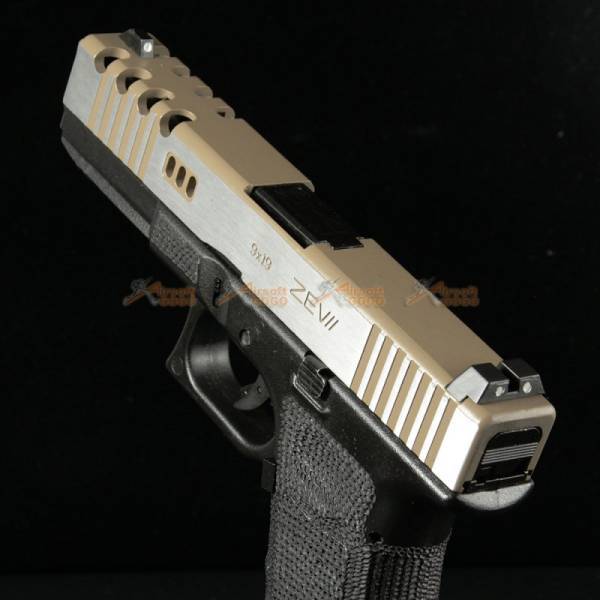 BELL 1/1 scale high performance assembled G17 Airsoft GBB - NO.758L (DE / Black) - Image 7