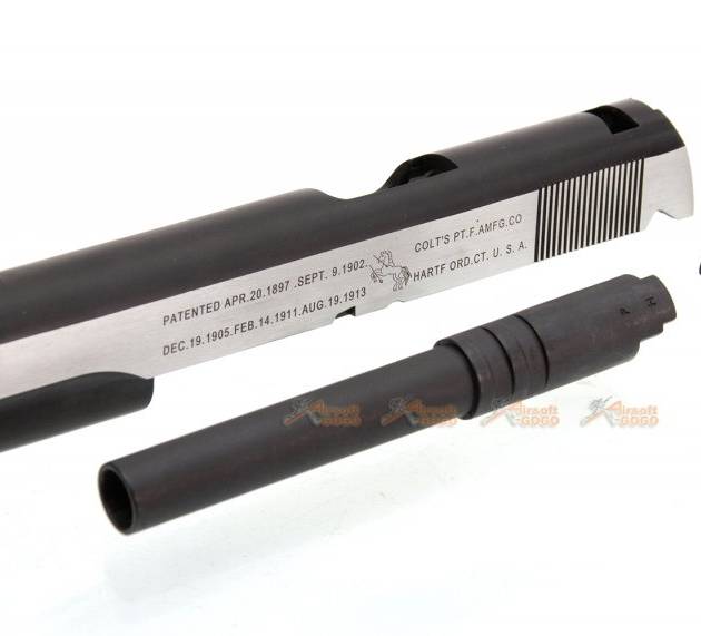 Bell Matel Slide with Outer Barrel for Army / Marui M1911 GBB