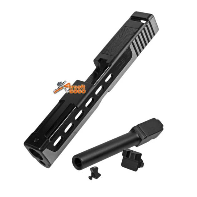 BELL Custom Slide ZEV Type for Marui G17 GBB (2 Tone & Black Barrel) Type 2