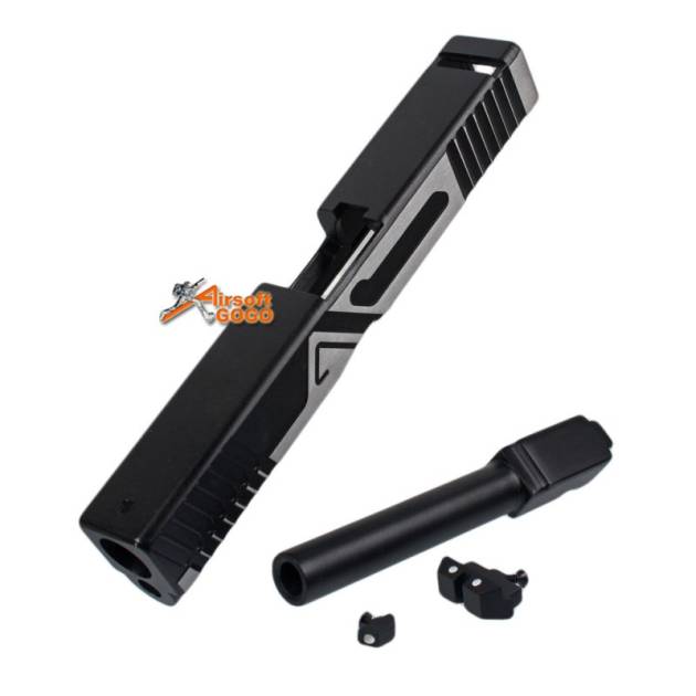 BELL Custom Slide A Type for Marui G17 GBB (2 Tone & Black Barrel)