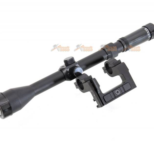 BELL 3-7X28 Rifle Scope with Mount for KAR 98K Rifle