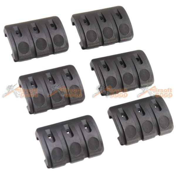 BUILDING FIRE CORD CONCEALED RAIL PAD (6 PIECE) BK