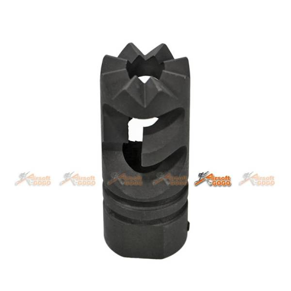 Building Fire Steel Medieval Airsoft Flashider -14mm CCW