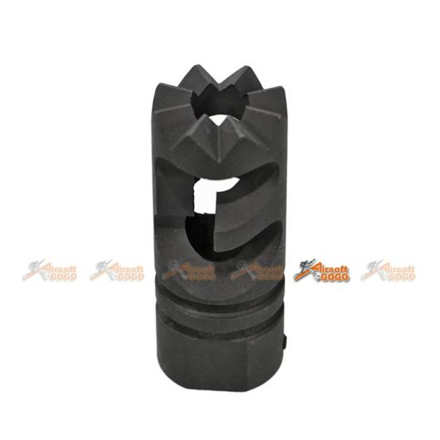 Building Fire Steel Medieval Airsoft Flashider -14mm CCW