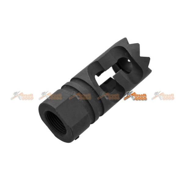 Building Fire Steel Medieval Airsoft Flashider -14mm CCW - Image 2