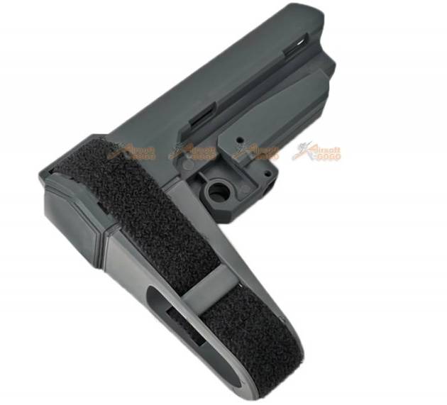 BJTAC SB Style Pistol Stock For M4/AR Airsoft AEG, GBBR (Grey)