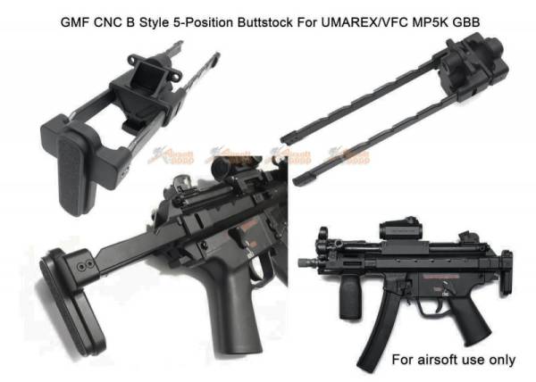 Bow Master x GMF 5 Position Buttstock for UMAREX / VFC MP5K GBB - Image 9