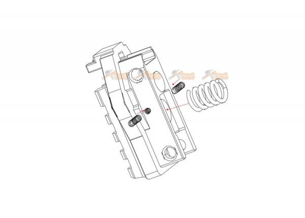 Bow Master M1913 20mm Picatinny Rail Stock Adapter For UMAREX / VFC MP7 GBB - Image 3