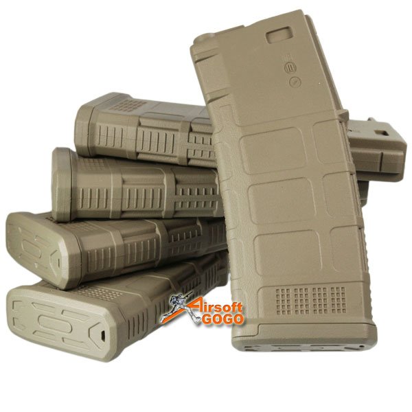 Beta project 140rd EXP Airsoft M4 M16 AEG Magazine Dark Earth (5pcs/Box)