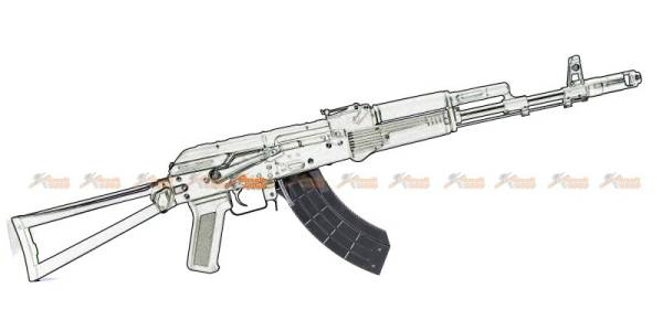 Battle Axe 1000rds Flash Magazine for Marui Std. AK Series AEG (Black) - Image 3