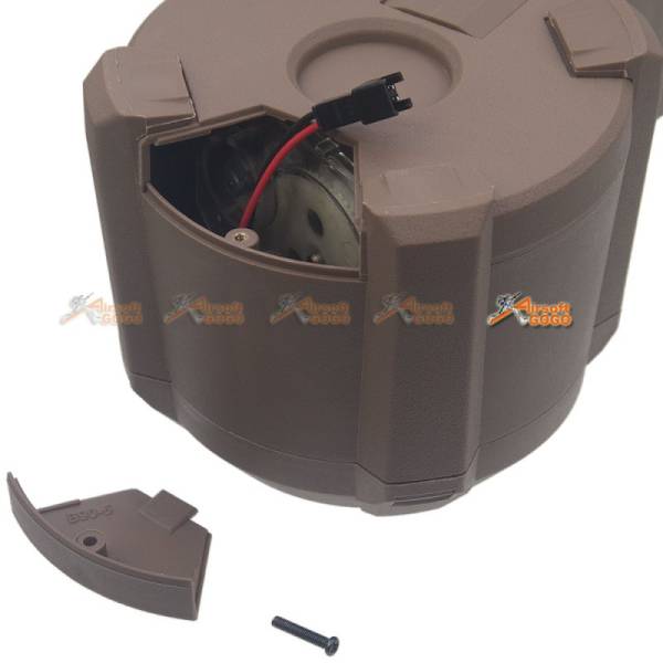 Battleaxe 1000rds Electric Drum Magazine for M4 AEG (TAN) - Image 3
