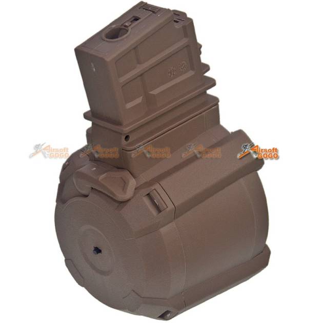 Battleaxe 1000rds Electric Drum Magazine for G36 AEG (TAN)