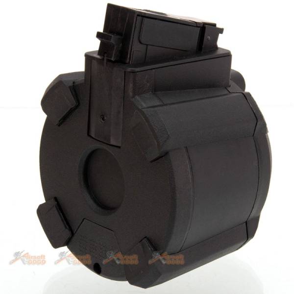 1000 Rounds Electric Drum Magazine for AK Airsoft AEG (Black) - Image 7