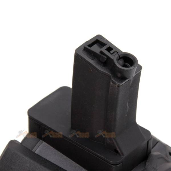 Battleaxe 1000 rounds Electric Winding Drum Magazine for MP5 AEG Series (Black) - Image 2