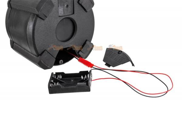 Battleaxe 1000rds Electric Drum Magazine for Maui M870 (Black) - Image 4