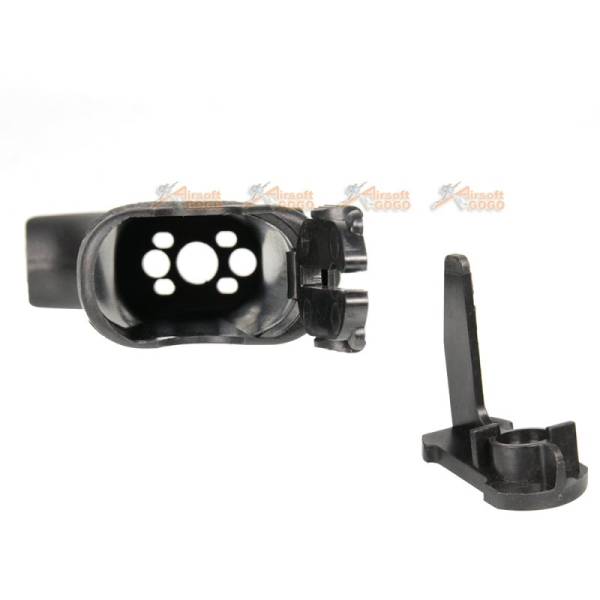 Battleaxe Narrow Angle Grip Type 2 with Motor Base for Marui M4 Airsoft AEG (Black) - Image 2