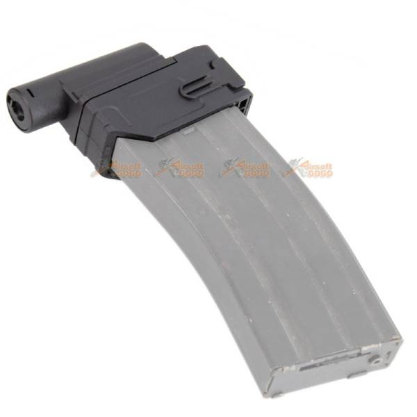 Battleaxe M4 Magazine Adapter for CYMA / Marui /  Golden Eagle M870 Shotgun (Black) - Image 2