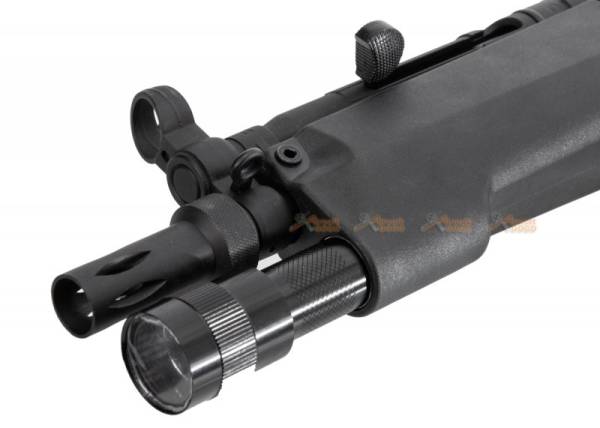 Classic Army MP5A5 AEG SMG with Forend Weaponlight (Black) - Image 7