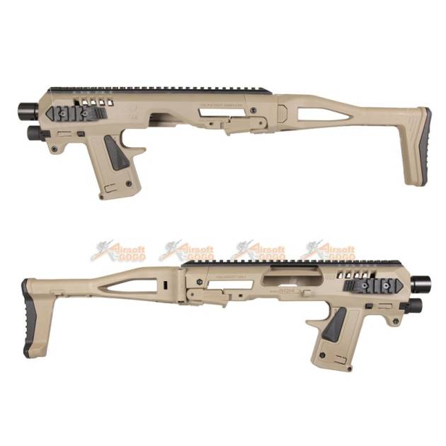 CAA AIRSOFT MICRO RONI Pistol Carbine Conversion for Umarex G17 G19 G22 / VFC G17 G18C G19 / Tokyo Marui KSC WE G17 G18C G19 G23F Gas Blowback Glock GBB (DE)