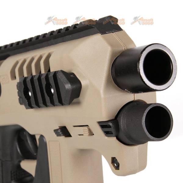 CAA AIRSOFT MICRO RONI Pistol Carbine Conversion for Umarex G17 G19 G22 / VFC G17 G18C G19 / Tokyo Marui KSC WE G17 G18C G19 G23F Gas Blowback Glock GBB (DE) - Image 8