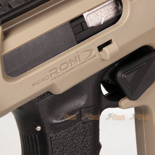 CAA AIRSOFT MICRO RONI Pistol Carbine Conversion for Umarex G17 G19 G22 / VFC G17 G18C G19 / Tokyo Marui KSC WE G17 G18C G19 G23F Gas Blowback Glock GBB (DE) - Image 9