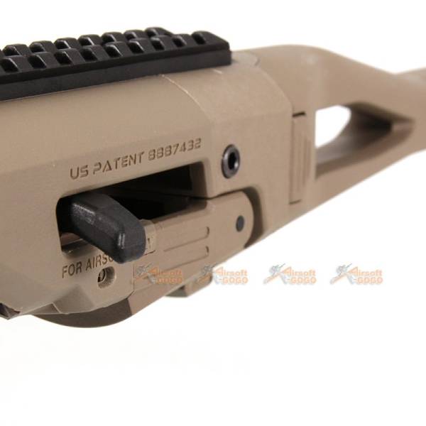 CAA AIRSOFT MICRO RONI Pistol Carbine Conversion for Umarex G17 G19 G22 / VFC G17 G18C G19 / Tokyo Marui KSC WE G17 G18C G19 G23F Gas Blowback Glock GBB (DE) - Image 5