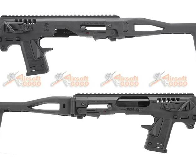 CAA AIRSOFT MICRO RONI Pistol Carbine Conversion for Umarex G17 G19 G22 / VFC G17 G18C G19 / Tokyo Marui KSC WE G17 G18C G19 G23F Gas Blowback Glock GBB