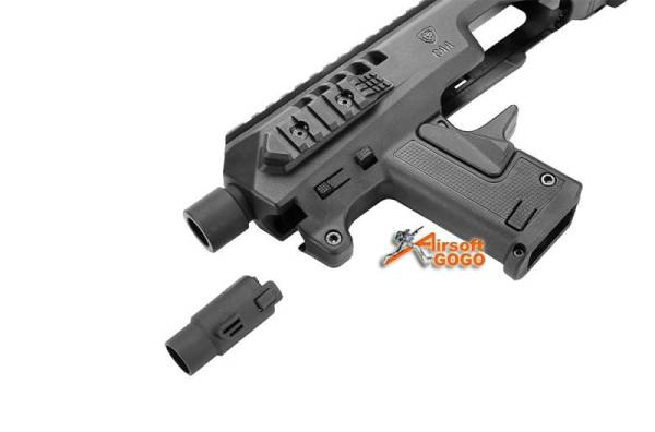 CAA AIRSOFT MICRO RONI Pistol Carbine Conversion for Umarex G17 G19 G22 / VFC G17 G18C G19 / Tokyo Marui KSC WE G17 G18C G19 G23F Gas Blowback Glock GBB - Image 4