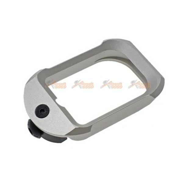 COWCOW Technology Aluminum CNC G19 Tactical Magwell for Tokyo Marui Model 19 & Umarex/VFC G19 GBB (Silver) - Image 2