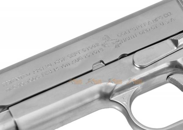 Cybergun (WE) Colt 1911 GBB Pistol (Silver) - Image 6