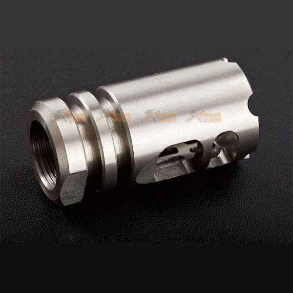 Crusader VG556 Flash Hider (Stainless) (BY VFC) for M4 AEG/ GBB -Silver - Image 4