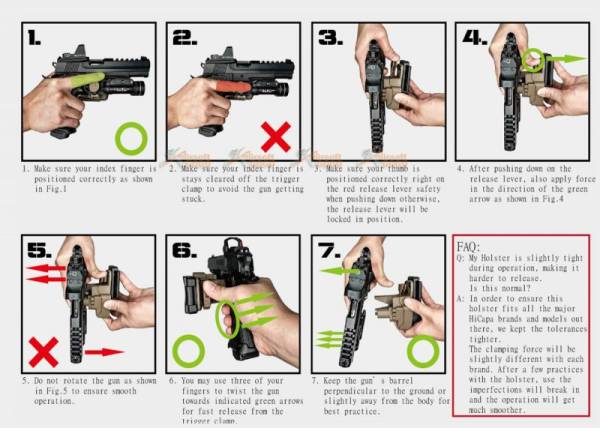 CTM Tac Hicapa-Holster for Marui / WE / KJ / ICS / EMG (Black) - Image 9