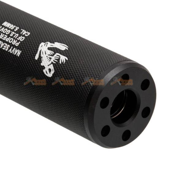 CYMA 195x30mm Navy Seal Team 14mm CCW Suppressor for AEG - Image 2