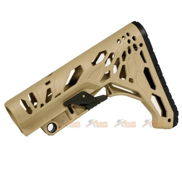 CYMA Plastic M4 MGP CQB Python Stock (Tan) - Image 3