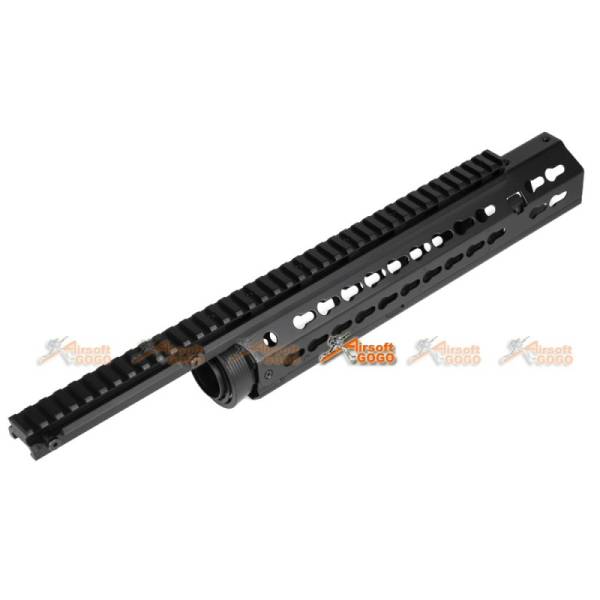 17 Inch Metal Keymod Handguard for Airsoft M4 AEG (Black) - Image 2