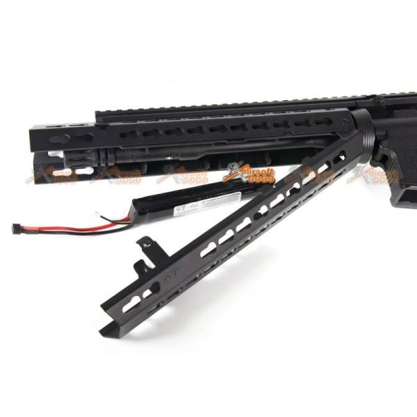 17 Inch Metal Keymod Handguard for Airsoft M4 AEG (Black) - Image 4