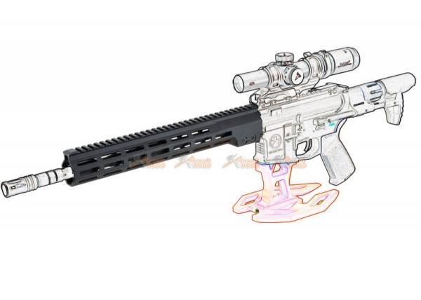 CYMA MK16 13.5inch Handguard for AEG (Black) - Image 5