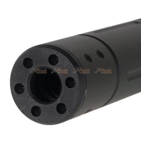 CYMA 155mm BW Suppressor -14mm CCW (Type A, No Logo) for AEG (Black) - Image 3