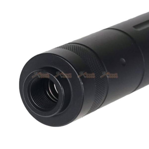 CYMA Suppressor -14mm CCW (NO Logo) for AEG (195mm , Black) - Image 2