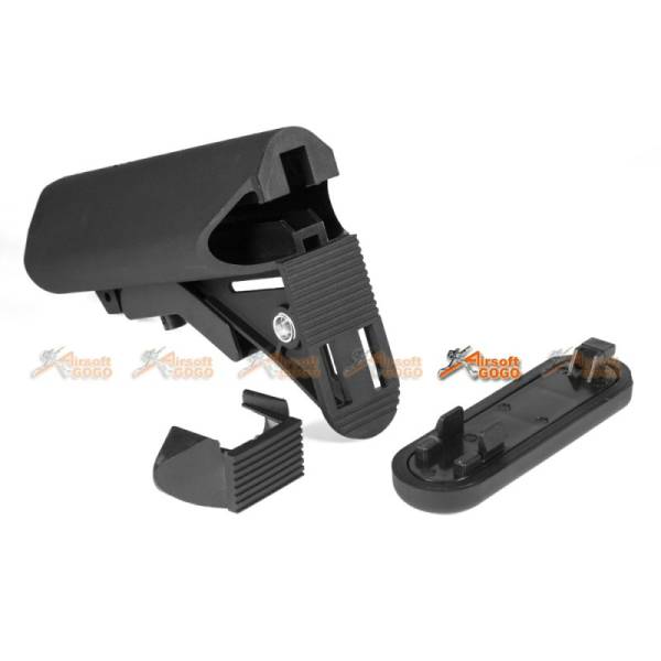 DBOYS LMT Sopmod Stock for M4 / M16 AEG (Black) - Image 3