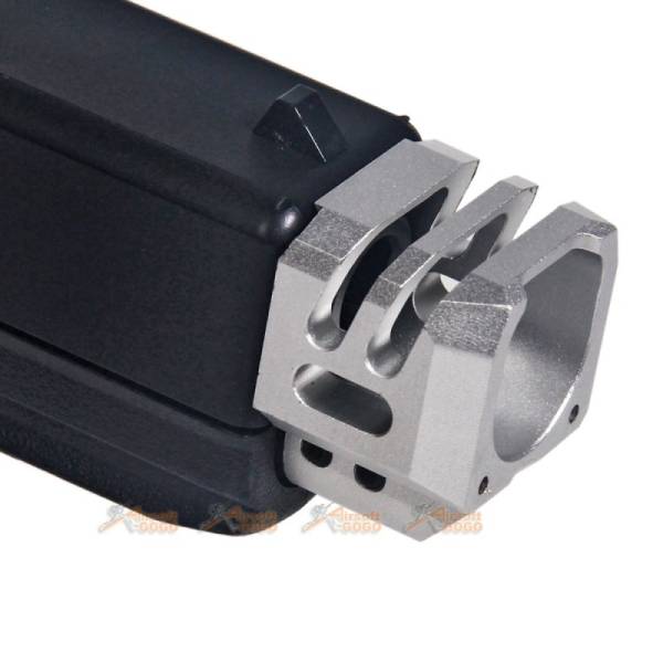 Dynamic Precision CNC Aluminium for Marui, WE G17/G18C Slide Compensator - Type A (Silver) - Image 5
