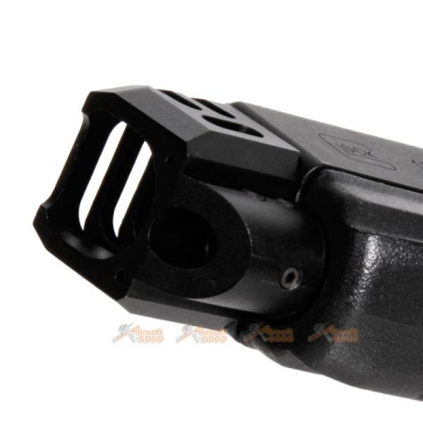 Dynamic Precision CNC Aluminium for Marui, WE G17/G18C Slide Compensator - Type A (Black) - Image 3