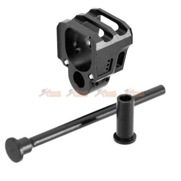 Dynamic Precision CNC Aluminium for Marui, WE G17/G18C Slide Compensator - Type B (Black) - Image 3