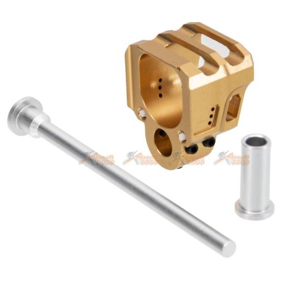 Dynamic Precision CNC Aluminium for Marui, WE G17/G18C Slide Compensator - Type B (Gold) - Image 2