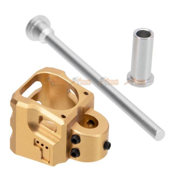 Dynamic Precision CNC Aluminium for Marui, WE G17/G18C Slide Compensator - Type B (Gold) - Image 4