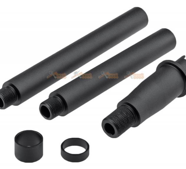 Dytac Modular Outer Barrel Medium Length Kits for Tokyo Marui MWS GBBR -Black