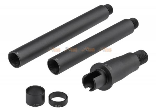 Dytac Modular Outer Barrel Medium Length Kits for Tokyo Marui MWS GBBR -Black - Image 3