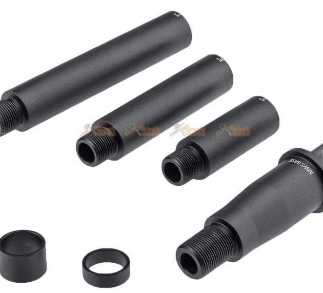 Dytac Modular Outer Barrel Short Length Kits for Tokyo Marui MWS GBBR -Black