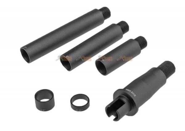 Dytac Modular Outer Barrel Short Length Kits for Tokyo Marui MWS GBBR -Black - Image 2